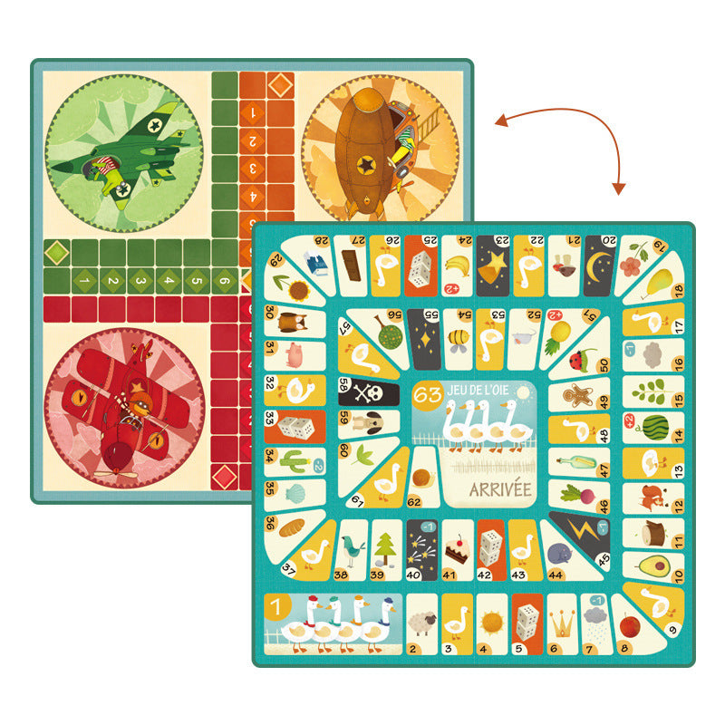 Milu Two-In-One Double-Sided Board Game Children'S Board Game