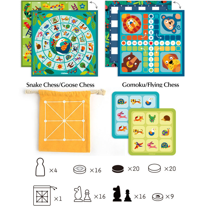 16-in-1 Multifunctional Board Game Children's Puzzle Board Game