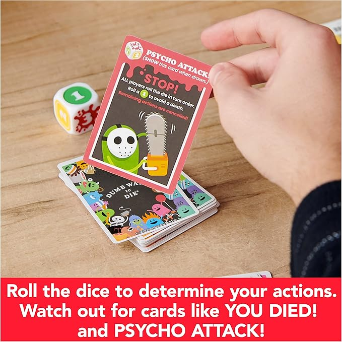 Spin Master Games Dumb Ways to Die Card Game Based on The Viral Video, Card Games for Adults